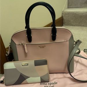 Kate Spade handbag purse with matching wallet